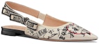 Order (W) Dior Dioramour Flat 'Corak Graffiti - Krim' KCB668DGE_S10W