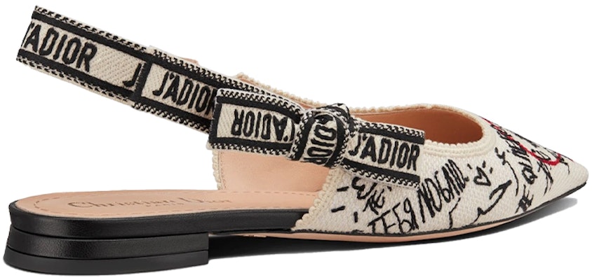 (Women) Dior Dioramour Flat 'Graffiti Pattern - Cream' KCB668DGE_S10W Lookbook (Women) Dior Dioramour Flat 'Graffiti Pattern - Cream' KCB668DGE_S10W
