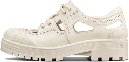 (Women) Dior DiorIron 'White Leather Derby Platform' KCB699ACA_S03W (Women) Dior DiorIron 'White Leather Derby Platform' KCB699ACA_S03W