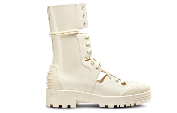 Order (W) Dior ディオールアイアン ブーツ 厚底白 KDI674ACA_S03W