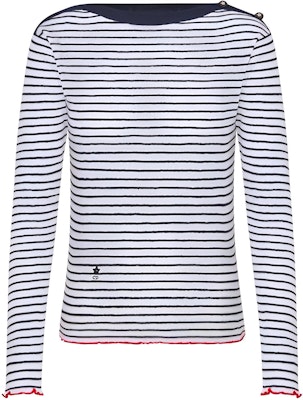 (W) DIOR Dioriviera 條紋圓領長袖針織衫 白色 444S97AM785-X5883 Buy (W) DIOR Dioriviera 條紋圓領長袖針織衫 白色 444S97AM785-X5883