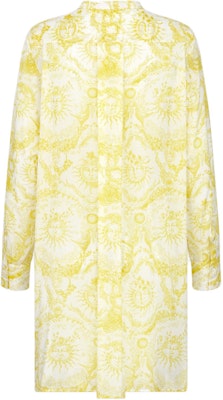 (Women) DIOR DIORIVIERA FW23 Lemon Yellow Pattern Long-Sleeve Mid-Length Shirt Women 421B54A3817-X0862 Lookbook (Women) DIOR DIORIVIERA FW23 Lemon Yellow Pattern Long-Sleeve Mid-Length Shirt Women 421B54A3817-X0862