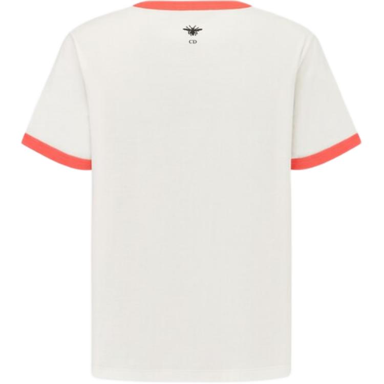 Lookbook (W) DIOR Dioriviera FW24 對比標誌印花短袖T恤 米色 443T27A4537-X0824