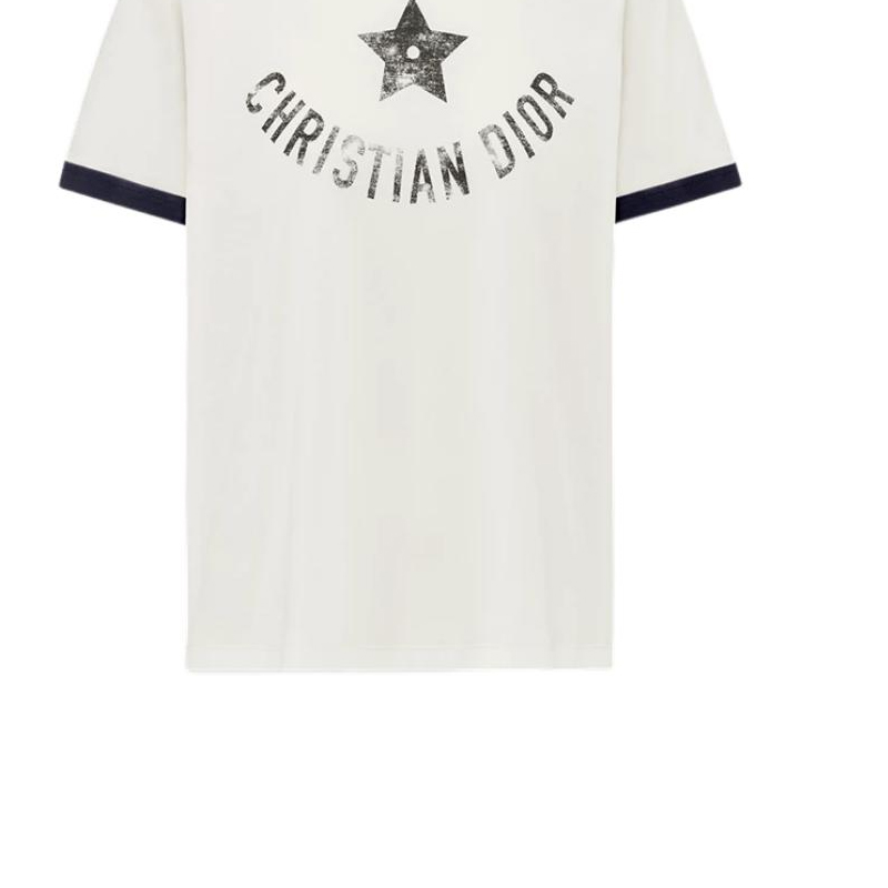 (Women) DIOR DIORIVIERA FW24 Logo Print Casual Crewneck T-Shirt Women Beige. 443T27A4537-X0853 圖 7