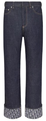 (W) Dior Dioriviera FW24 Oblique Print Jeans Wanita Biru Potongan Lurus 442P31A3161-X5461 Order (W) Dior Dioriviera FW24 Oblique Print Jeans Wanita Biru Potongan Lurus 442P31A3161-X5461