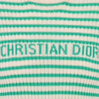 Shop (W) DIOR DIORIVIERA FW24 條紋Logo修身短袖針織上衣 女款 藍色 444S15AM779-X6864
