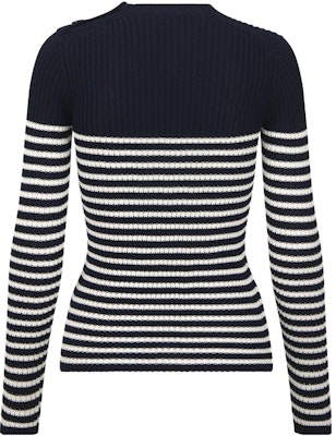 (Women) DIOR Dioriviera Striped Logo Knit Pullover Sweater for Women. 244S10AM730-X5801 Purchase (Women) DIOR Dioriviera Striped Logo Knit Pullover Sweater for Women. 244S10AM730-X5801