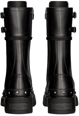 (W) But Dior Diorquake Kulit Anak Lembu 'Black Lace-Up' kasut buku lali. KDI778VEA_S900 Shop (W) But Dior Diorquake Kulit Anak Lembu 'Black Lace-Up' kasut buku lali. KDI778VEA_S900
