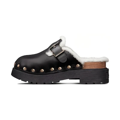 (W) Dior Diorquake Calfskin Rivet Sandals 'Black'