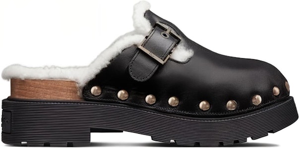 (W) 迪奥 Diorquake 黑色小牛皮铆钉凉鞋 KCB751VES_S29X Order (W) 迪奥 Diorquake 黑色小牛皮铆钉凉鞋 KCB751VES_S29X