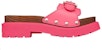 (W) Dior Diorquake Clog 'Bright Pink Studs' - Kasut Clog Dior Merah Jambu Cerah Berstud KDQ717VEA_S16F