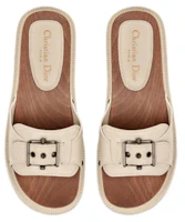 Shop DIOR 迪奧 Diorquake 裝飾帶拖鞋 女款 白色