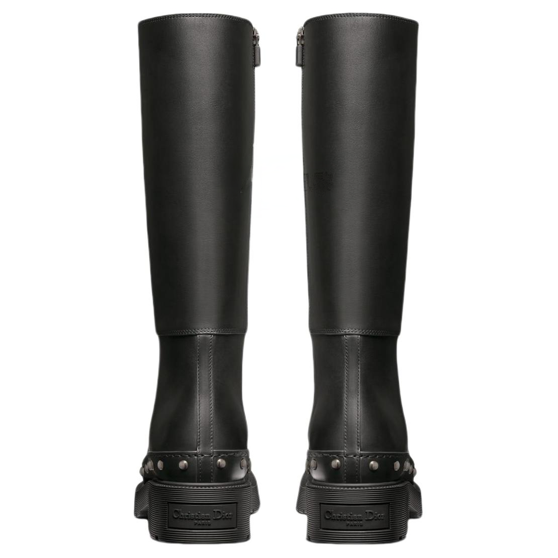 Shop (W) Dior Diorquake Kulit High-Top 'Fesyen Hitam' KCI777VEA_S900