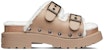 (W) Sandal Kulit Bertapak Paku Dior Diorquake 'Coklat Muda' KCQ743VES_S40M