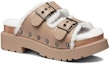 Lookbook (W) Sandal Kulit Bertapak Paku Dior Diorquake 'Coklat Muda' KCQ743VES_S40M