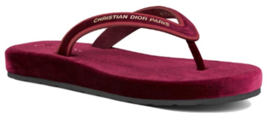 (W) Dior ディオールシー フラットサンダル (クリムゾン) KCQ870VEV_S23R Order (W) Dior ディオールシー フラットサンダル (クリムゾン) KCQ870VEV_S23R