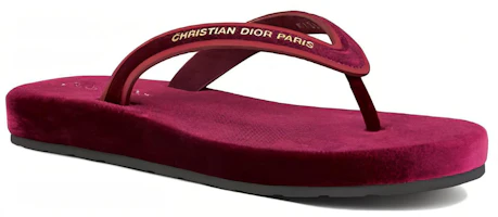 Lookbook (Women) Dior Diorsea Flat Thong Slide 'Crimson' KCQ870VEV_S23R