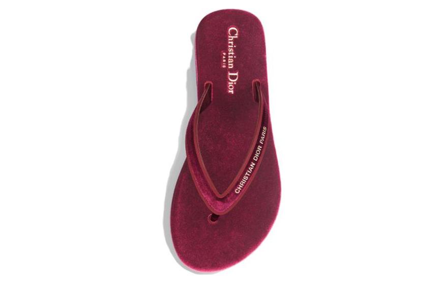 Shop (W) Dior Diorsea Tongs Plates ''Crimson'' KCQ870VEV_S23R