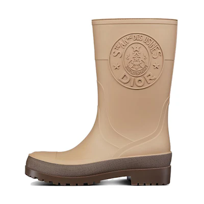(W) Dior Diorunion Rubber Ankle Boot 'Beige'