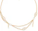 Buy (Women) DIOR Double Chain Gold Necklace with Metal, Resin, and Faux Crystals for Women. N2701WOMCYD03S