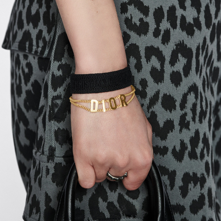 Lookbook (W) DIOR 女士雙鏈金屬手鏈. B1677WOMMT-D300