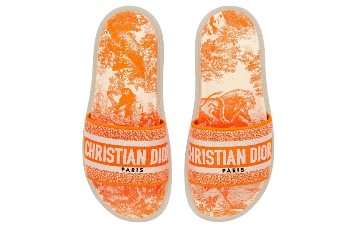 Purchase (W) 디올 드웨이 "브라이트 오렌지 엠블럼 자수" KCQ550TJU_S74W