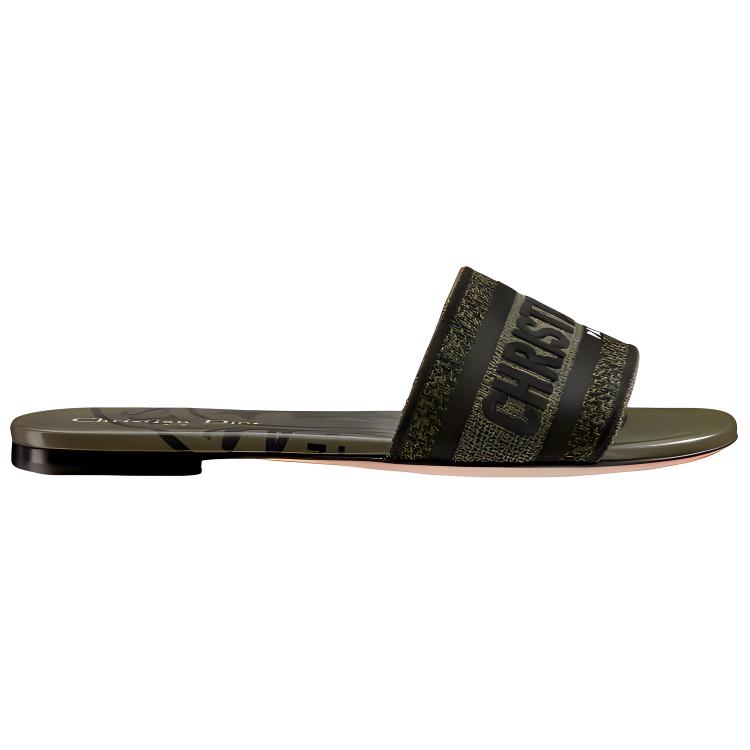 (W) Dior Dway Canvas 'Embroidered Green' 圖 2