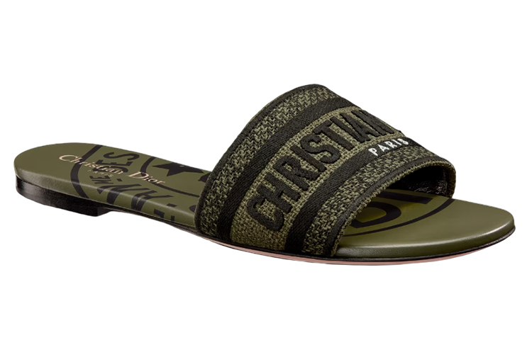 (W) Dior Dway Canvas 'Embroidered Green' 圖 3