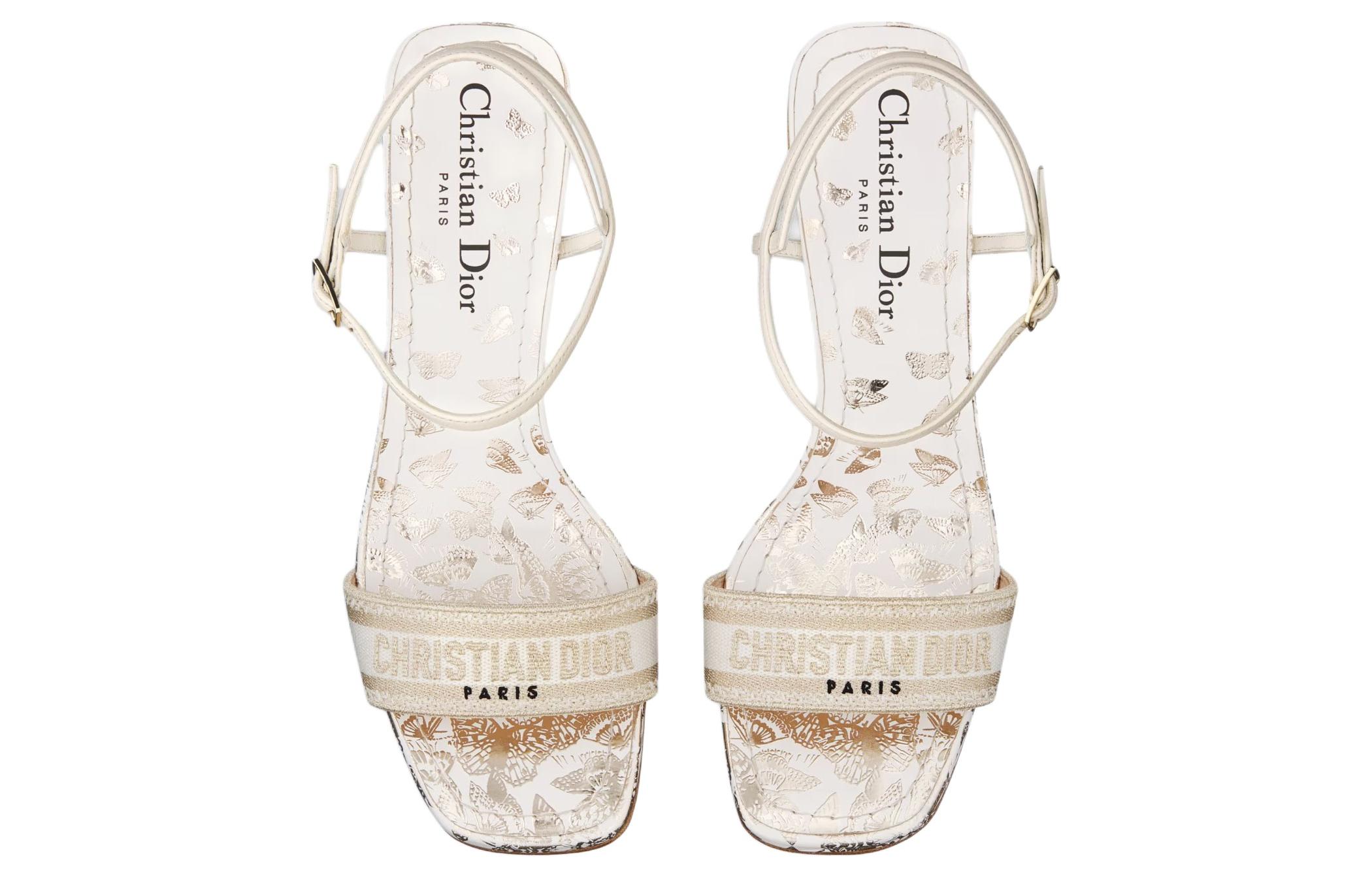 (W) Dior Dway Canvas 'White Logo' Slide 圖 5