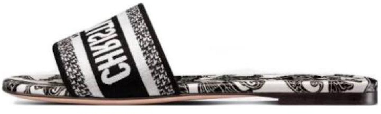 (Women) Dior Dway Canvas Mule 'Black White' KCQ209DME_S17X Buy (Women) Dior Dway Canvas Mule 'Black White' KCQ209DME_S17X