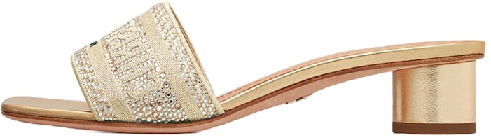 (Women) Dior Dway Canvas Mule 'Gold' KCQ860LCS_S62K (Women) Dior Dway Canvas Mule 'Gold' KCQ860LCS_S62K
