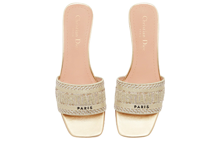 (W) Dior Dway Canvas Mule 'Gold' 圖 4