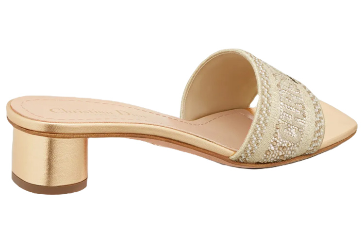 (W) Dior Dway Canvas Mule 'Gold' 圖 5