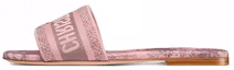 Buy (W) Dior Dway Sulaman Kanvas Selipar Rata 'Pink' KCQ209TJE_S62P
