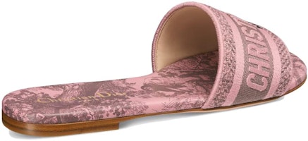 (W) Dior Dway Sandal Bersulam Kanvas Datar ‘Pink’ KCQ209TJE_S62P Lookbook (W) Dior Dway Sandal Bersulam Kanvas Datar ‘Pink’ KCQ209TJE_S62P