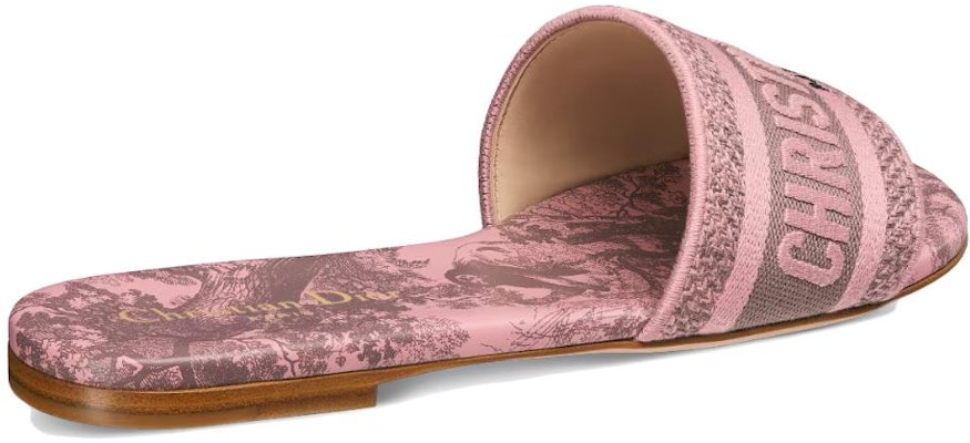 (Women) Dior Dway Embroidered Canvas Flat Slide 'Pink' KCQ209TJE_S62P Lookbook (Women) Dior Dway Embroidered Canvas Flat Slide 'Pink' KCQ209TJE_S62P