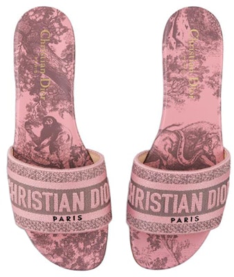 (Women) Dior Dway Embroidered Canvas Flat Slide 'Pink' KCQ209TJE_S62P Shop (Women) Dior Dway Embroidered Canvas Flat Slide 'Pink' KCQ209TJE_S62P