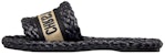 (W) Dior Dway Selipar Kanvas Sulaman 'Hitam' KCQ844ECJ_S900