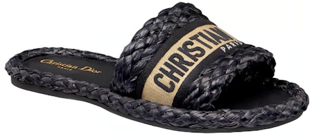 (W) Dior Dway Selipar Kanvas Sulaman 'Hitam' KCQ844ECJ_S900 Lookbook (W) Dior Dway Selipar Kanvas Sulaman 'Hitam' KCQ844ECJ_S900