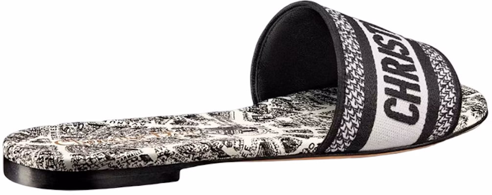 (Women) Dior Dway Embroidered Canvas Slide 'Black White' KCQ209KPY_S15W Shop (Women) Dior Dway Embroidered Canvas Slide 'Black White' KCQ209KPY_S15W
