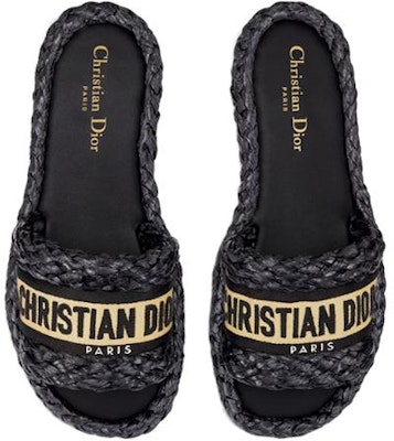 (Women) Dior Dway Embroidered Canvas Slide 'Black' KCQ844ECJ_S900 Shop (Women) Dior Dway Embroidered Canvas Slide 'Black' KCQ844ECJ_S900
