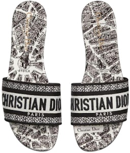 (W) 迪奥黑白刺绣帆布拖鞋 KCQ209KPY_S15W Purchase (W) 迪奥黑白刺绣帆布拖鞋 KCQ209KPY_S15W