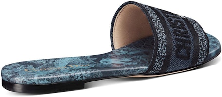 (W) Dior Dway 刺繍キャンバススライド (ブルー) KCQ308TJD_S92Z Lookbook (W) Dior Dway 刺繍キャンバススライド (ブルー) KCQ308TJD_S92Z