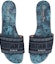 Shop (W) Dior Dway Kasut Sulaman Kanvas 'Biru' KCQ308TJD_S92Z