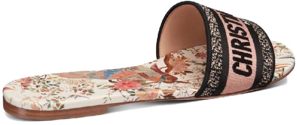 (Women) Dior Dway Embroidered Cotton Slide 'Black Beige' KCQ209JHR_S43L Shop (Women) Dior Dway Embroidered Cotton Slide 'Black Beige' KCQ209JHR_S43L