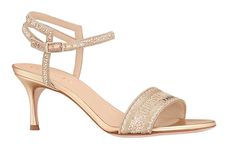 Lookbook (W) Dior Dway Ciabatte Ricamate in Cotone ''Oro'' KCQ706LCS_S62K