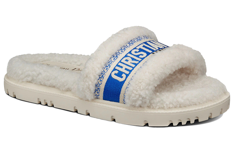 (W) Dior Dway Embroidered Cotton Slide 'Lake Blue' 圖 3