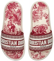(W) Dior Dway Slide Katun Bordir 'Merah' KCQ550TJE_S78W Lookbook (W) Dior Dway Slide Katun Bordir 'Merah' KCQ550TJE_S78W