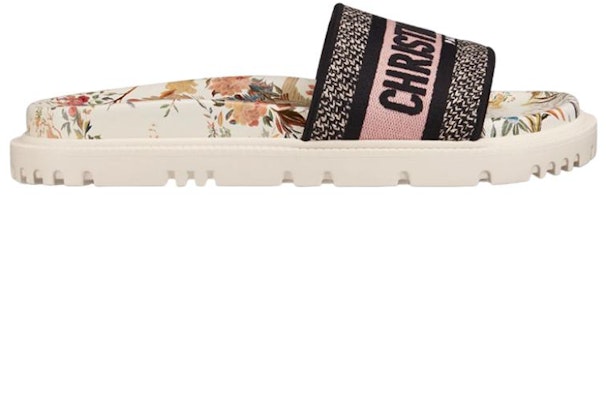 (Women) Dior Dway Embroidered Cotton Slides 'Beige Fashion' KCQ550JHR_S43L Order (Women) Dior Dway Embroidered Cotton Slides 'Beige Fashion' KCQ550JHR_S43L