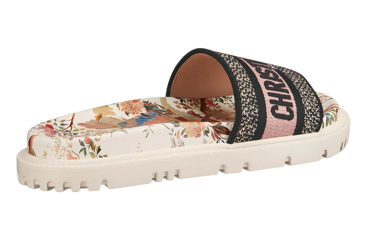 Shop (W) （女性用）ディオール ドウェイ 刺繍コットンスライド「ベージュファッション」 KCQ550JHR_S43L